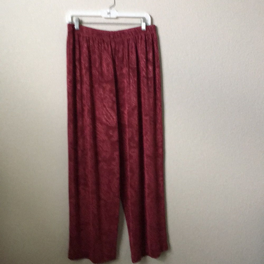 Donna Jessica Paisley Knit Pants sz 3 (L/XL)